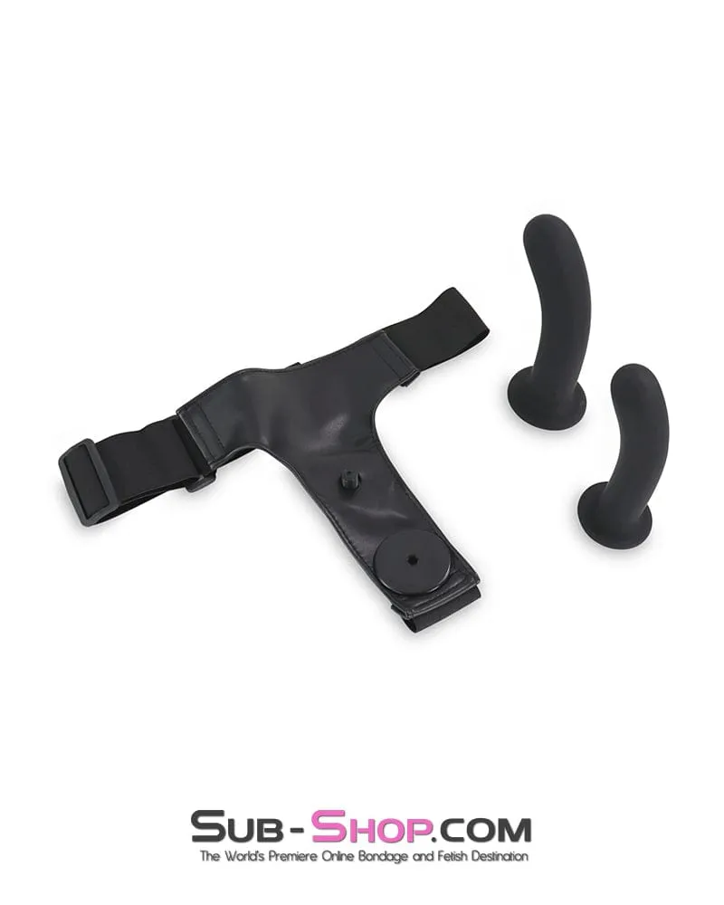 1733DL      Strap-On Realistic Dildo Harness with Inside Dildo