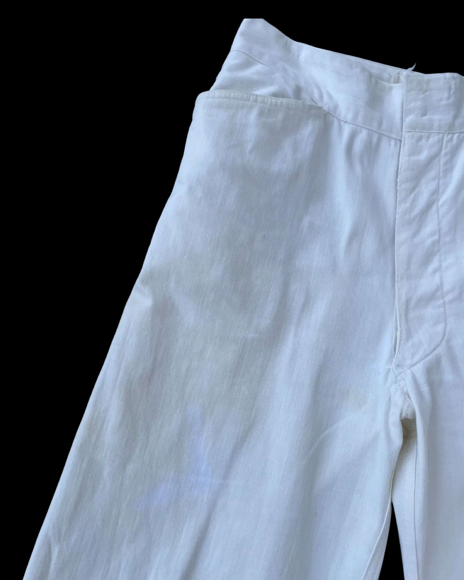 1920s/1930s Lace Back USN Cotton Pants