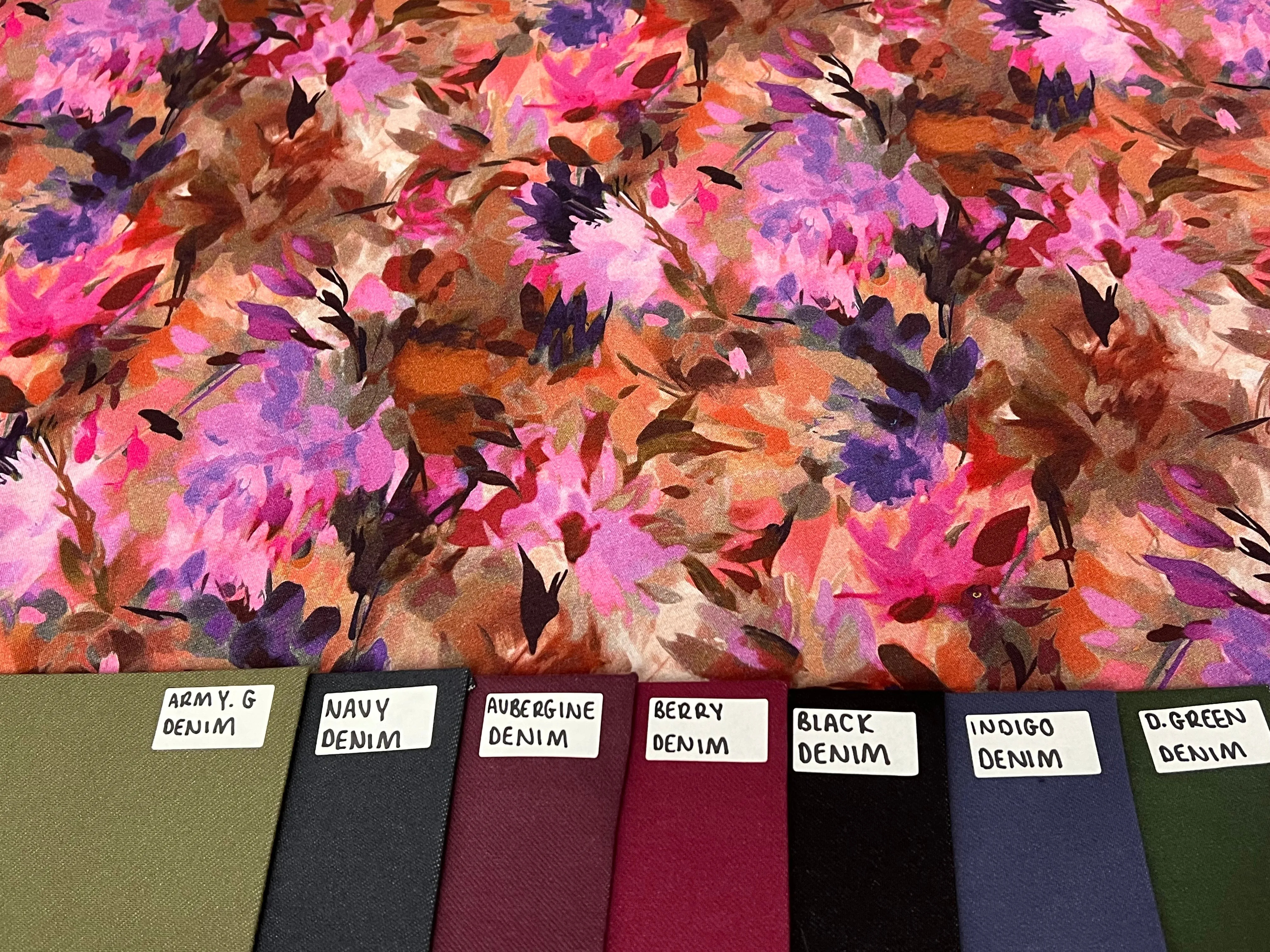 1M REMNANT PINK WATERCOLOUR FLOWERS ALPINE FLEECE SALE