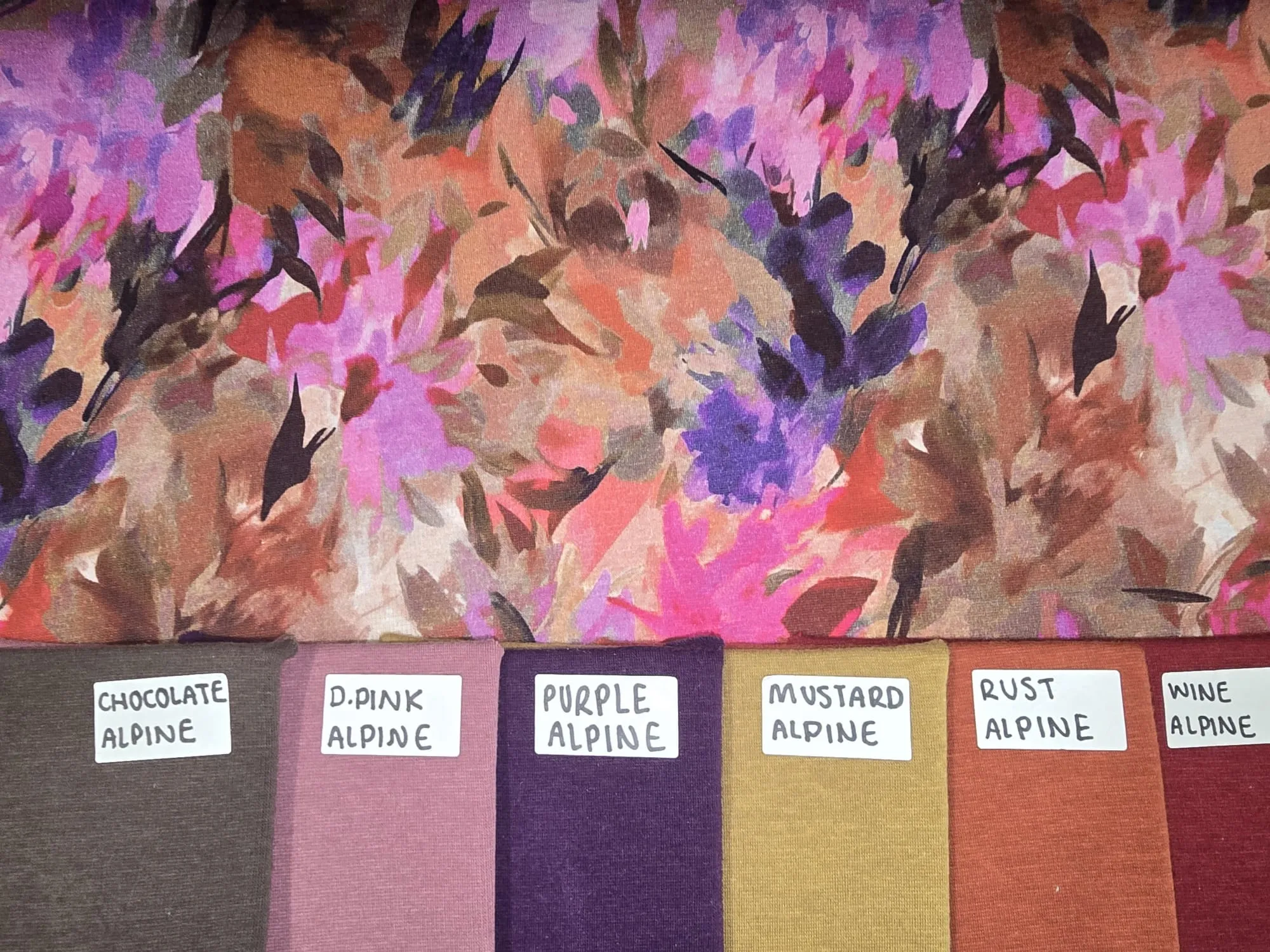 1M REMNANT PINK WATERCOLOUR FLOWERS ALPINE FLEECE SALE