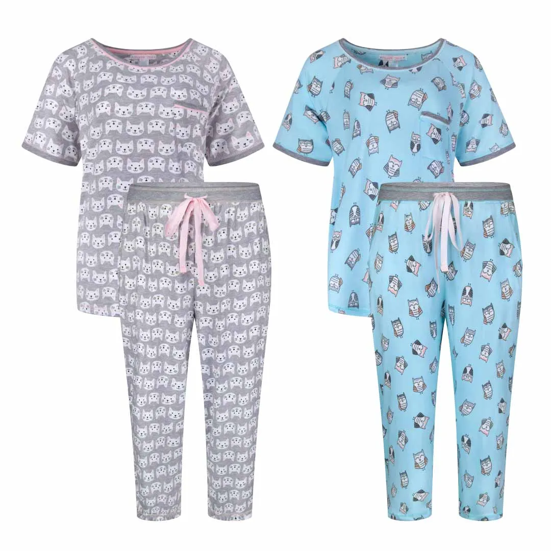 2 Pack Polysuede Yummy Butter Soft Capri Set