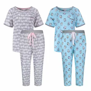 2 Pack Polysuede Yummy Butter Soft Capri Set
