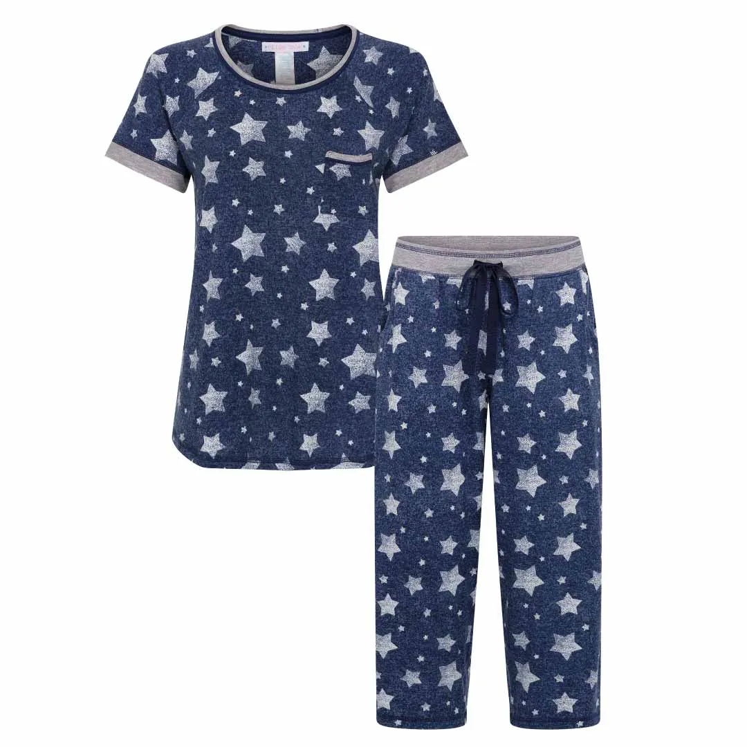 2 Pack Polysuede Yummy Butter Soft Capri Set