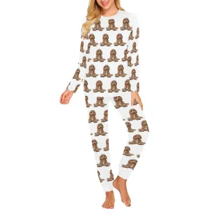 2 Piece Labradoodle Long Tee Pajama Set