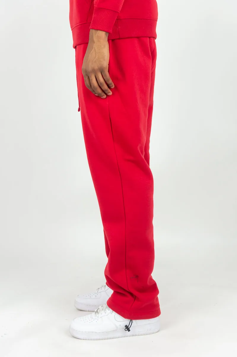 400E Solid Sweatpants - Red