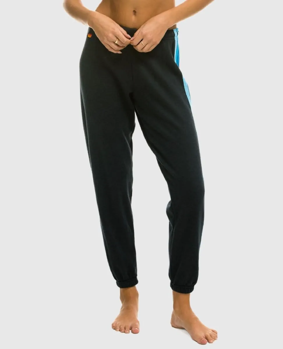 5 Stripe Charcoal Blue Women's Sweatpant