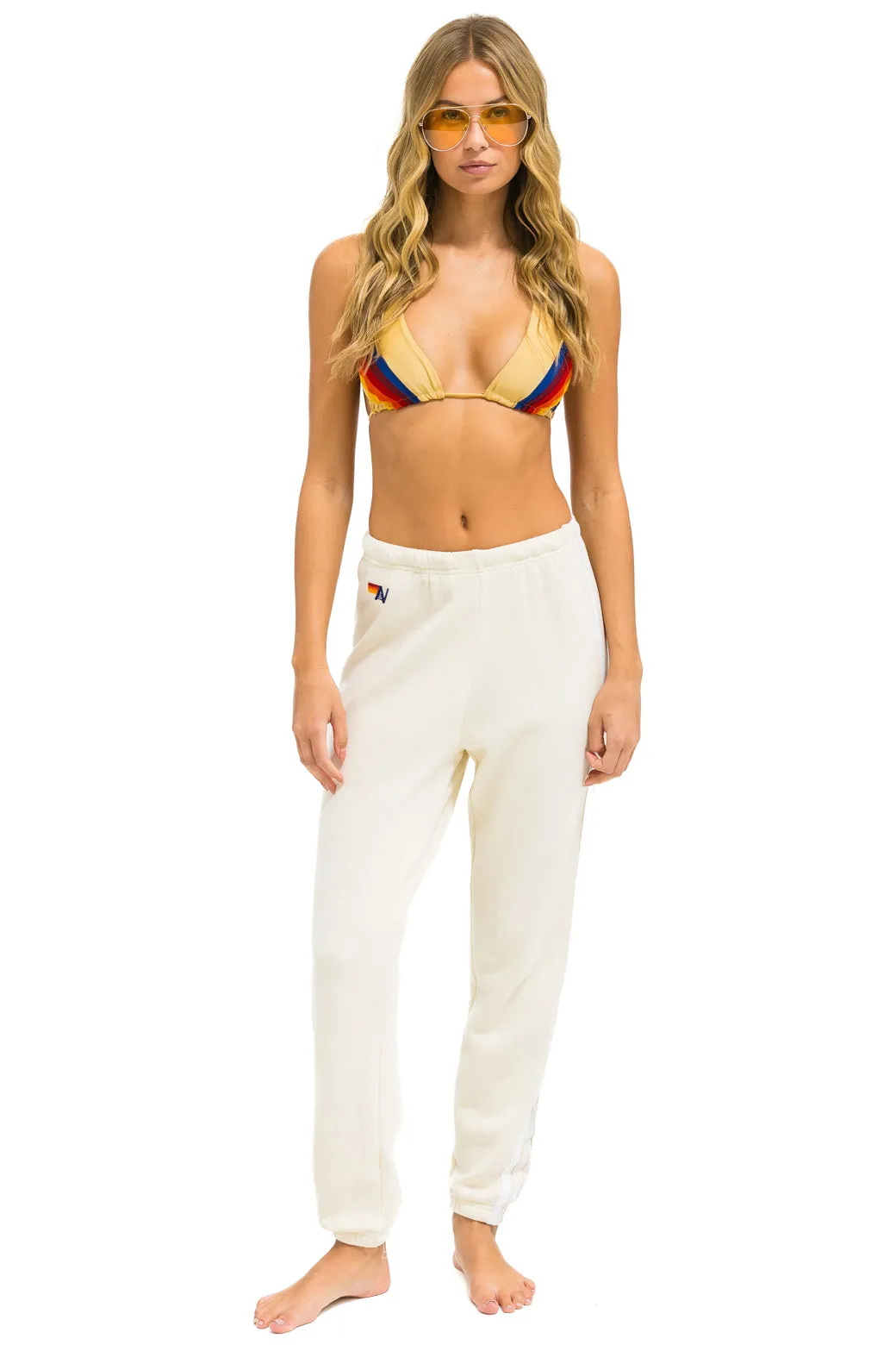 5 STRIPE SWEATPANTS - VINTAGE WHITE // WHITE // GREY