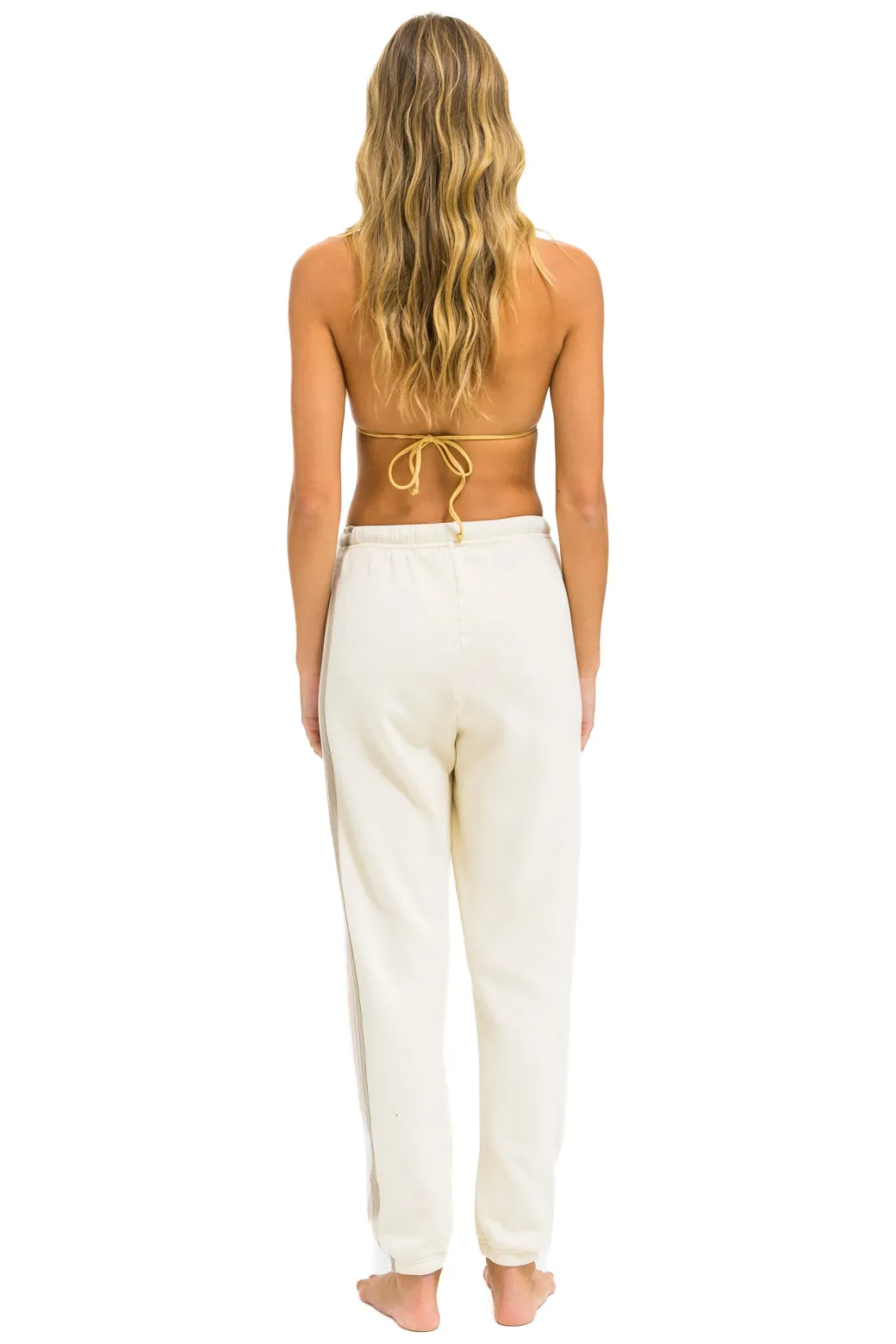 5 STRIPE SWEATPANTS - VINTAGE WHITE // WHITE // GREY