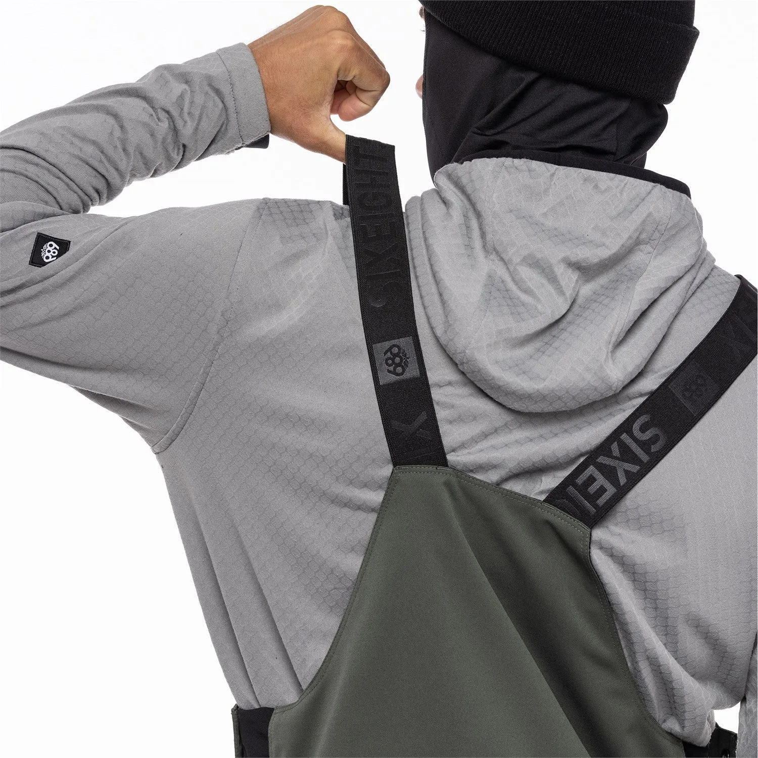 686 Hot lap Insulated Bib Pants Mens Charcoal