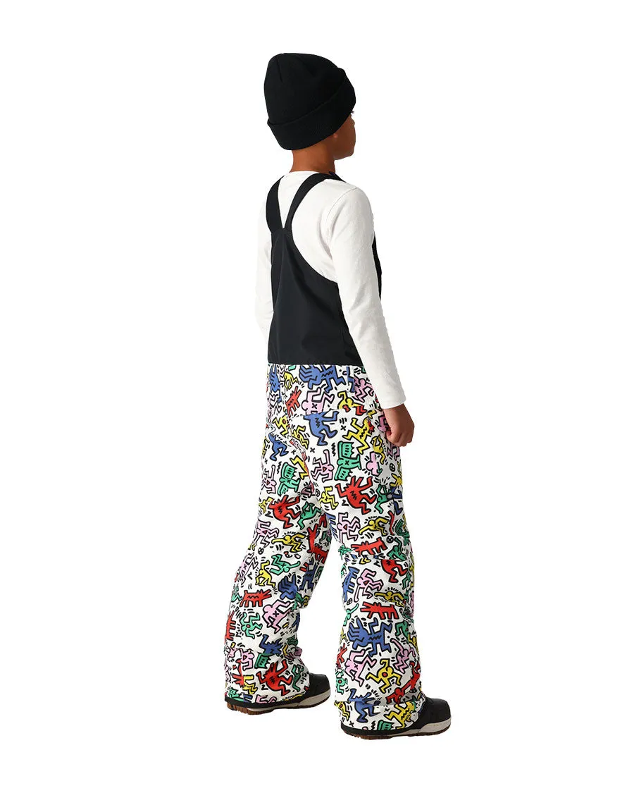 686 Kids' Frontier Insulated Bib Pant Keith Haring Multi 2025