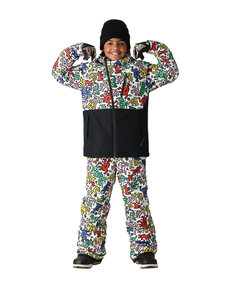 686 Kids' Frontier Insulated Bib Pant Keith Haring Multi 2025