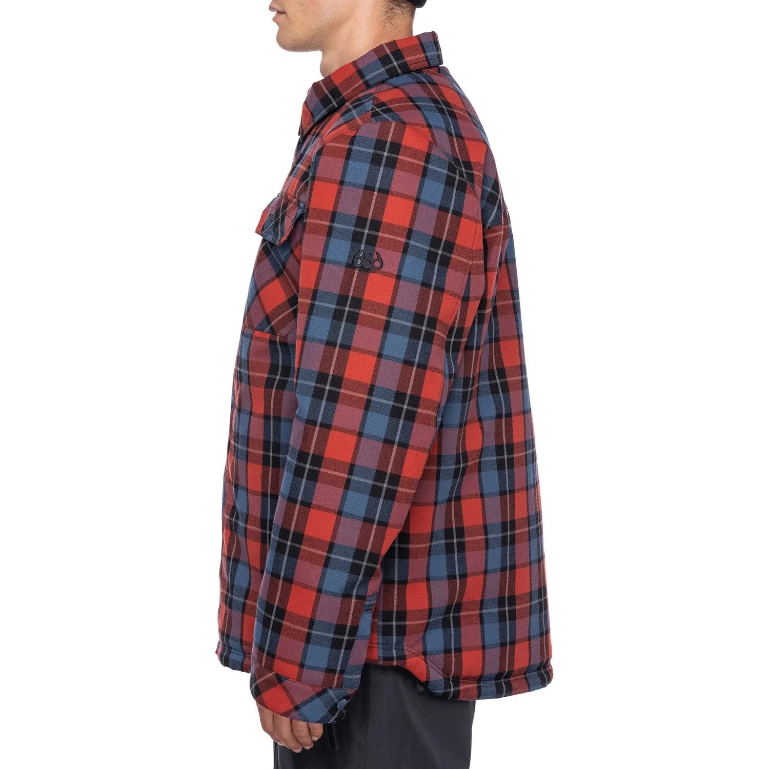 686 Woodland Insulated Jacket Mens Brick Red Plaid