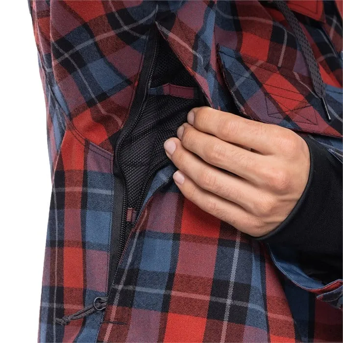 686 Woodland Insulated Jacket Mens Brick Red Plaid