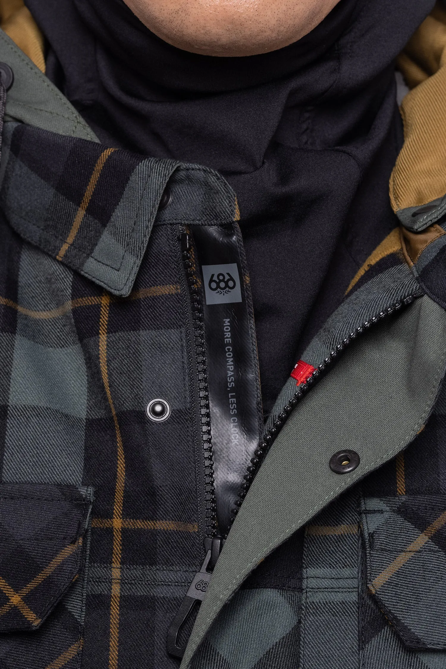 686 Woodland Insulated Jacket Mens Goblin Green Plaid