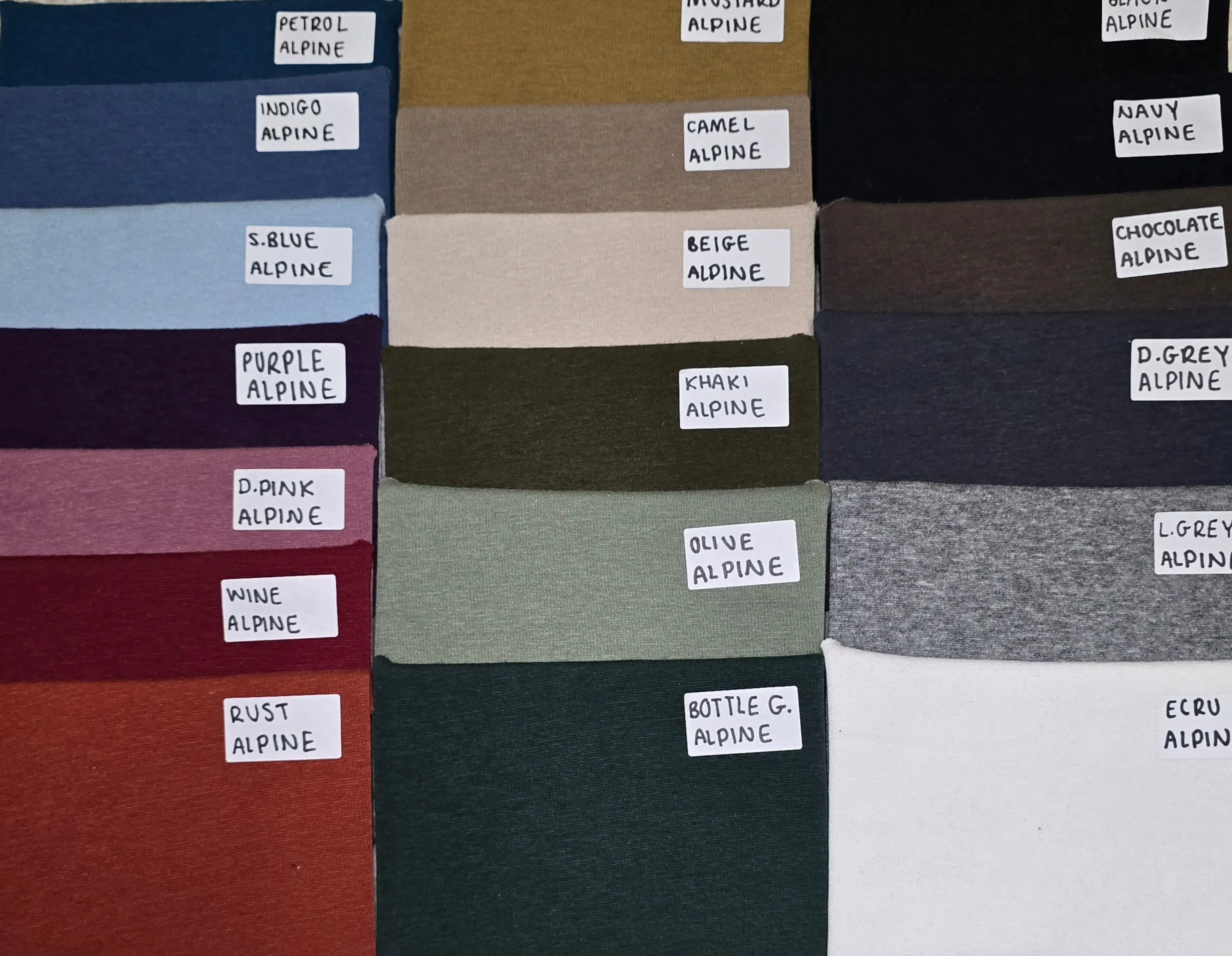 96CM DARK GREY REMNANT ALPINE FLEECE FABRIC