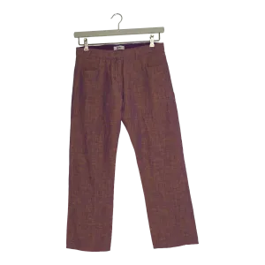 Acne pop linen capri pants, purple | woman 34