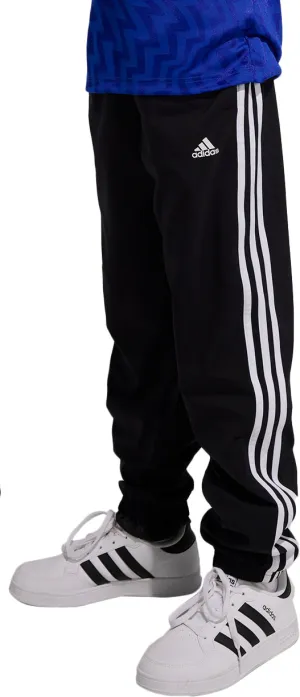 adidas Essentials 3 Stripe Woven Junior Track Pants - Black