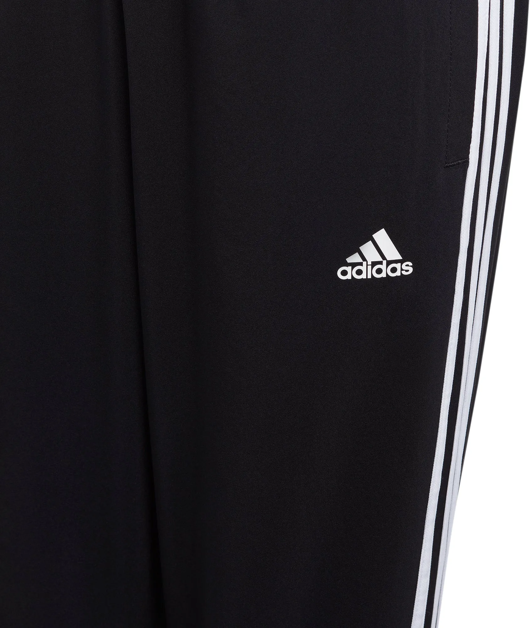 adidas Essentials 3 Stripe Woven Junior Track Pants - Black