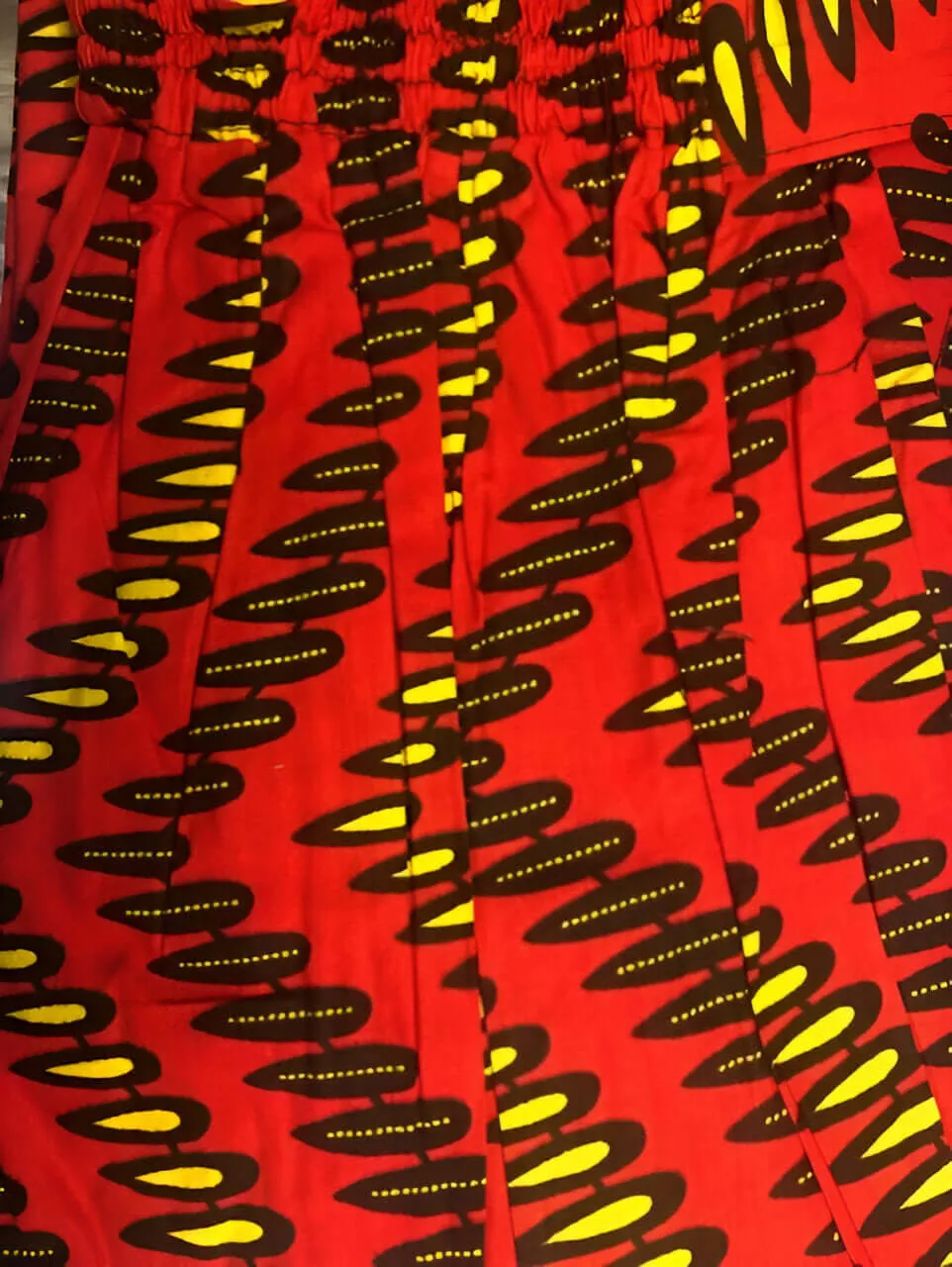 African Print Palazzo Pants with Side Pockets