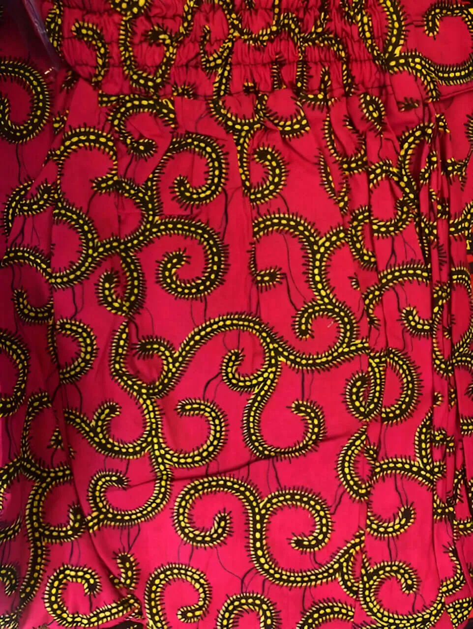 African Print Palazzo Pants with Side Pockets