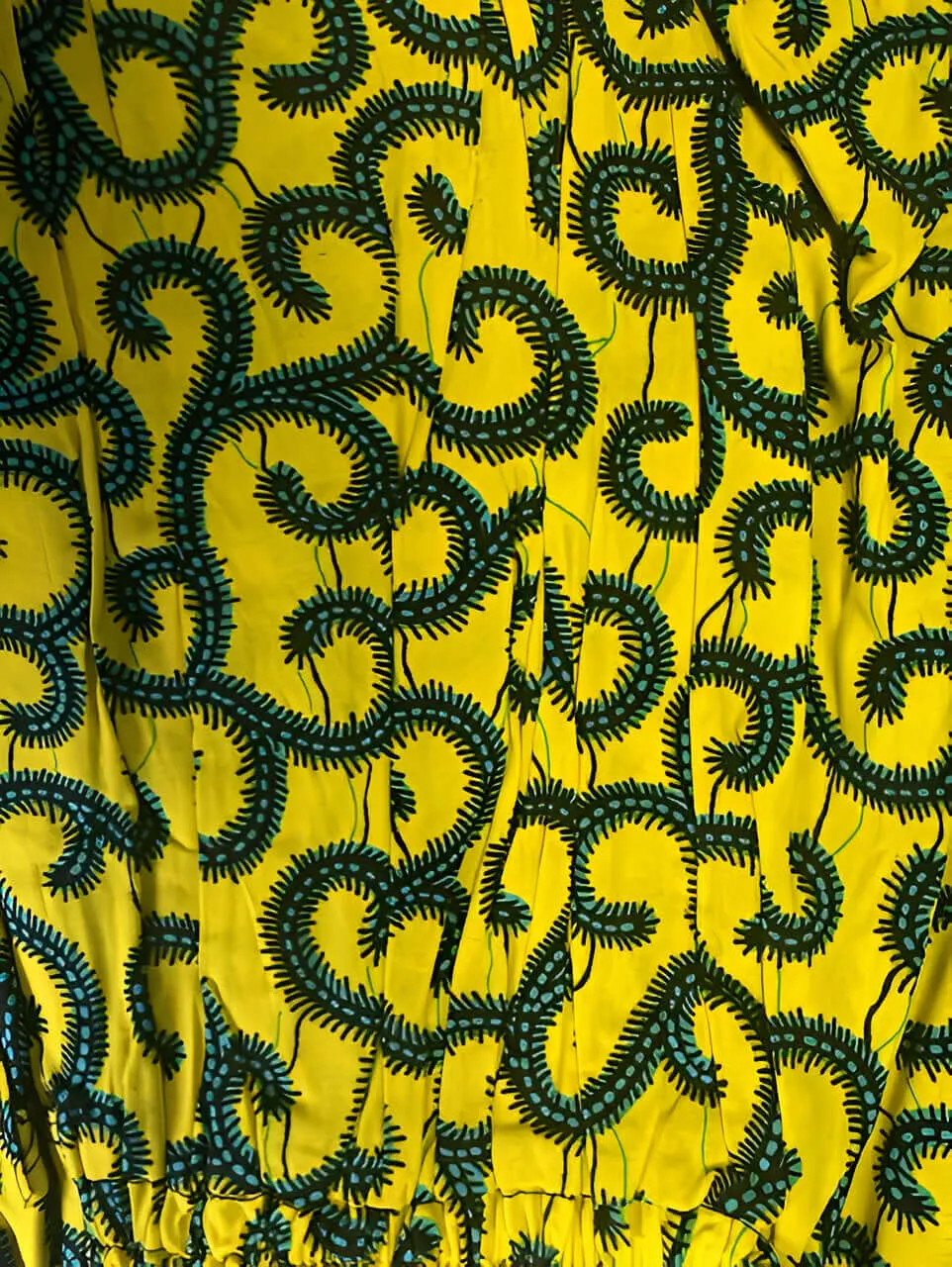 African Print Palazzo Pants with Side Pockets