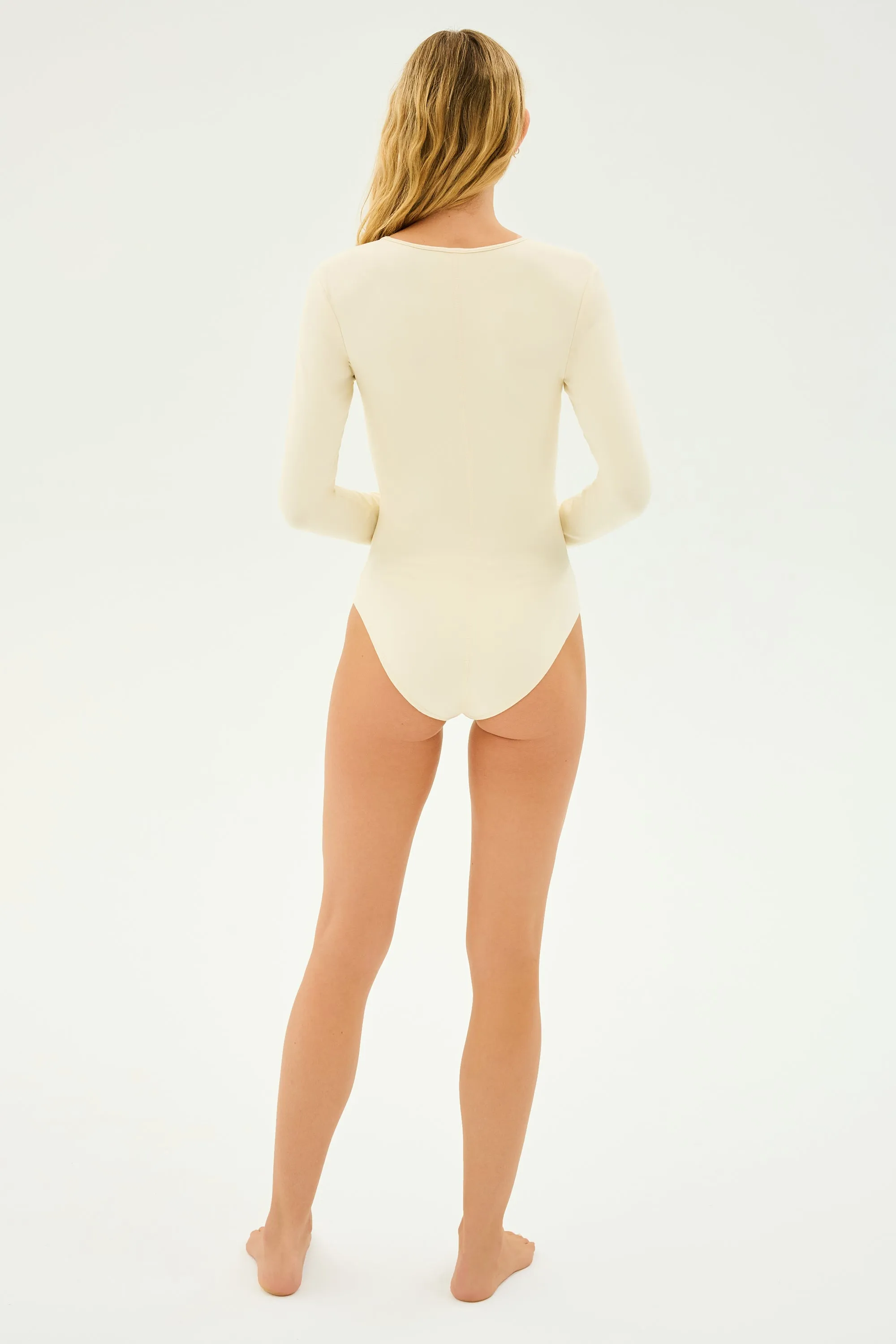 Airweight Scoop Neck Bodysuit - Creme