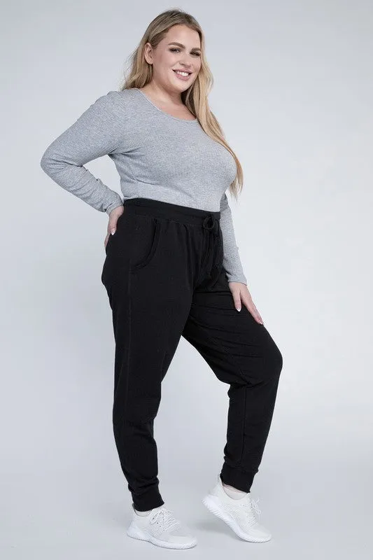 Ambiance Plus-Size Jogger Pants