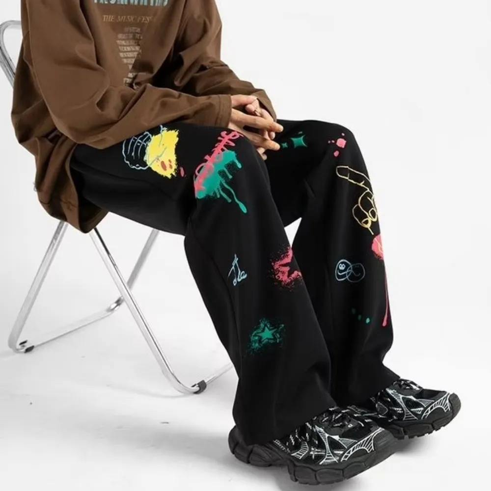 American Street Bold Graffiti Sweatpants