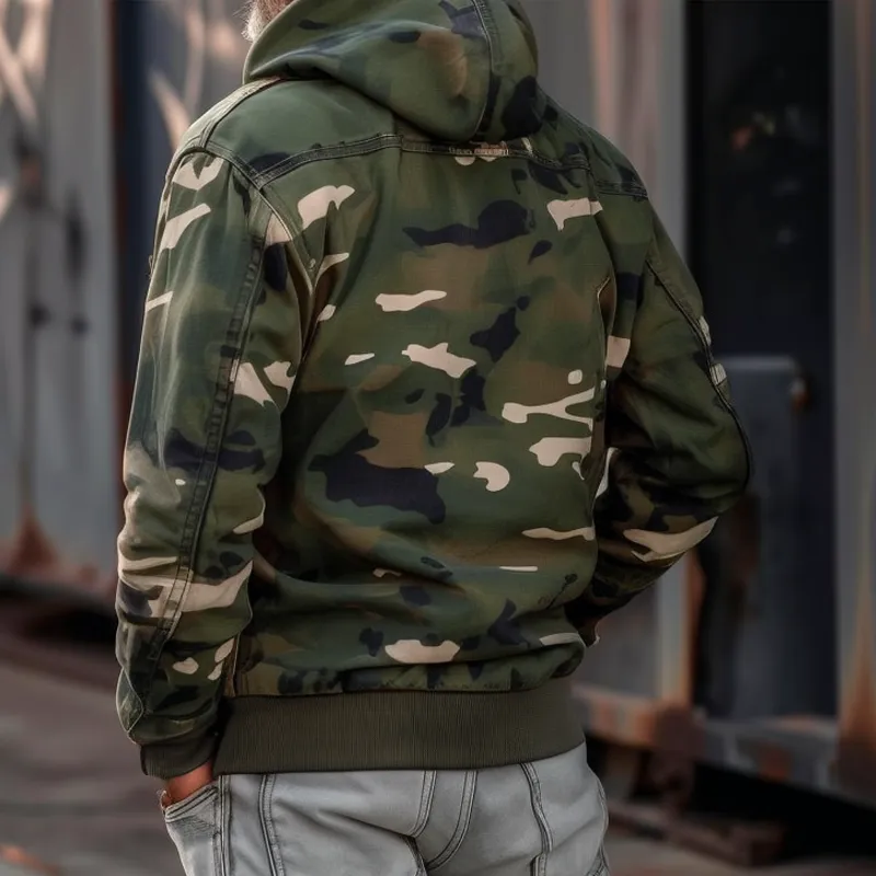 Arctic™ | Camouflage Hooded Cargo Jacket