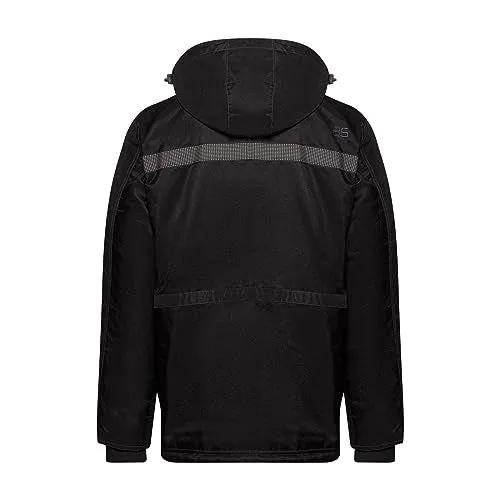 Arctix Men's Short Performance Tundra Jacket with Added Reflective Visibility, Black