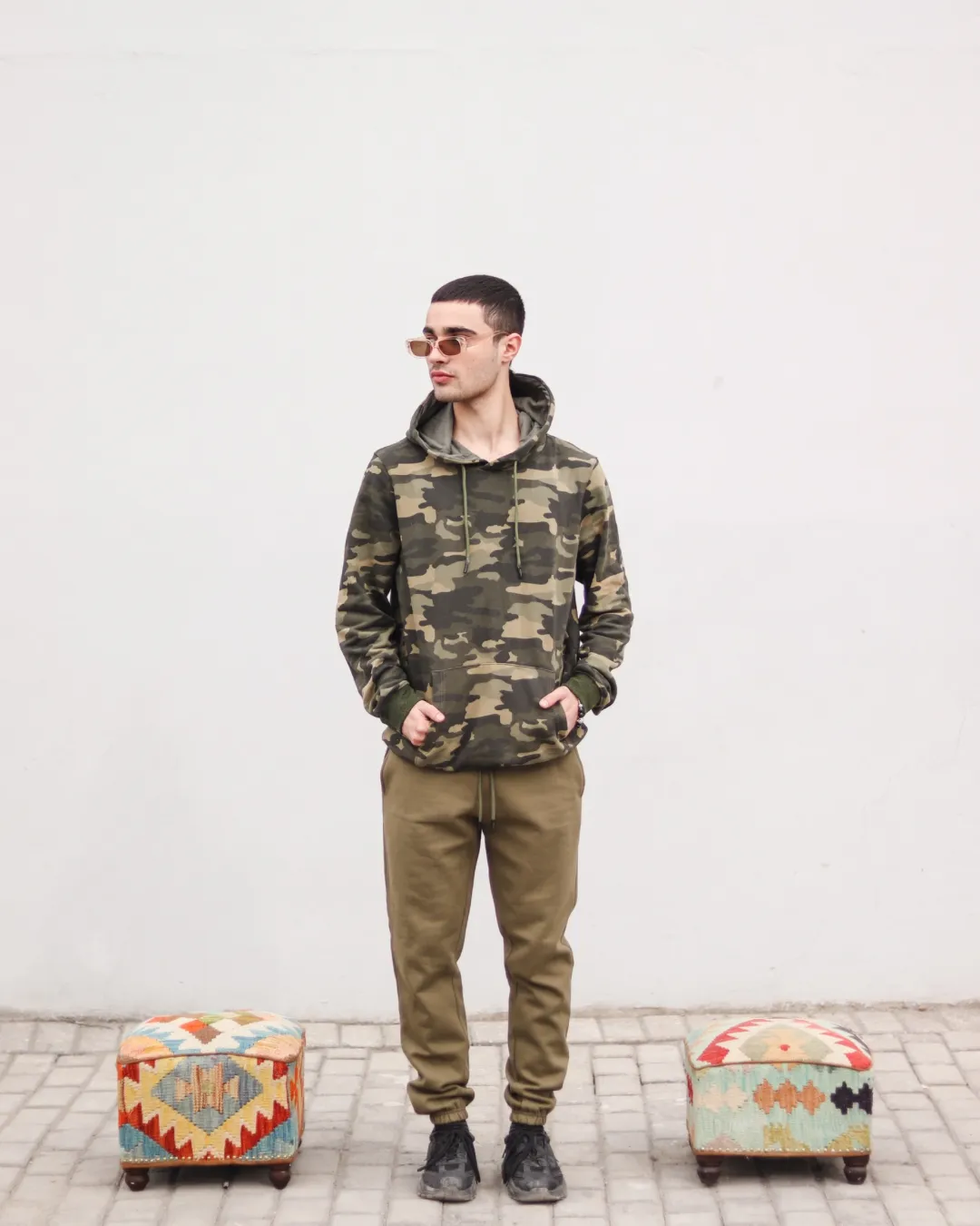 Army Green Unisex Sweatpants - Fleece (Winter-Friendly)