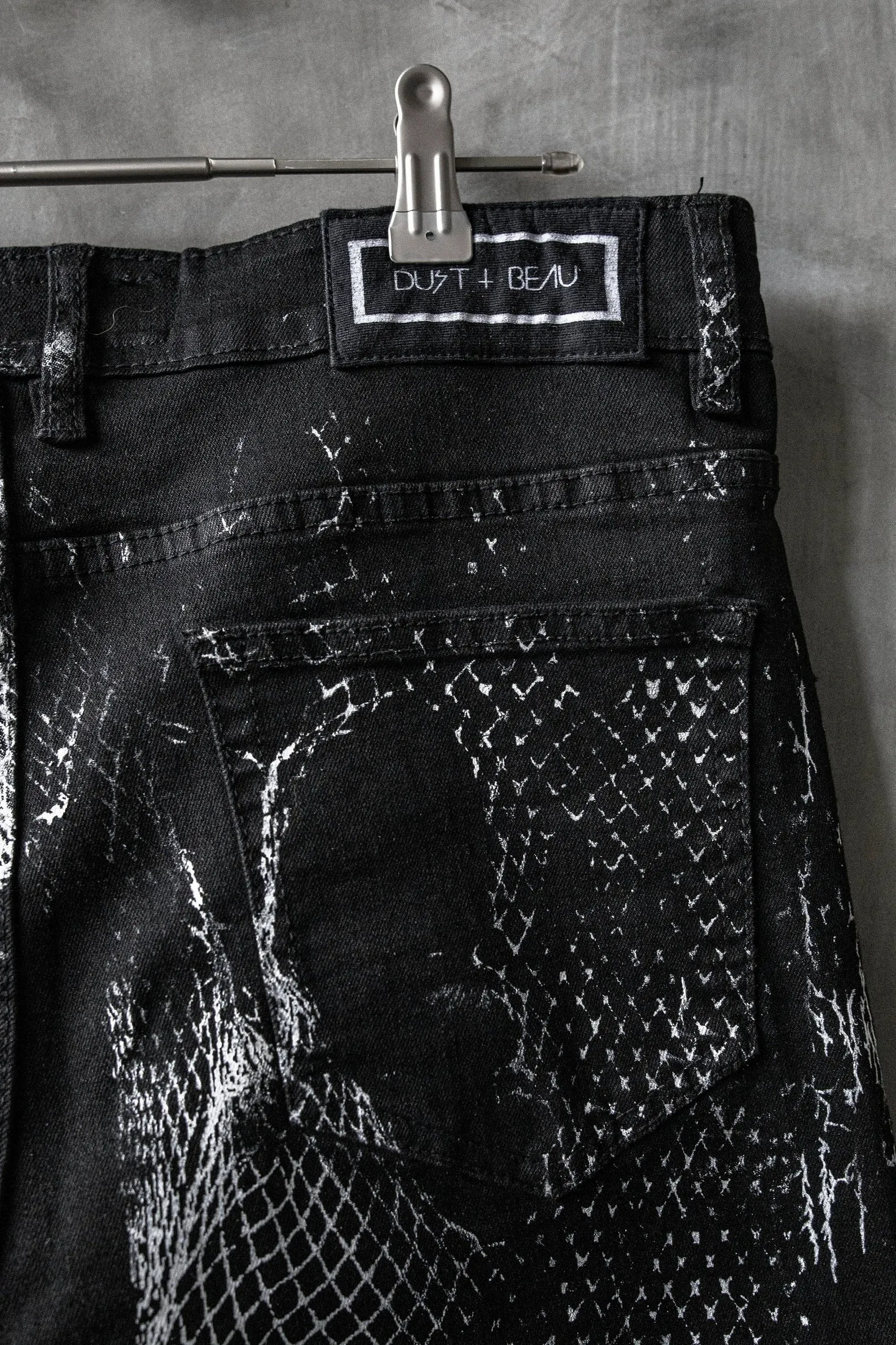 Art City 7 Black and White Punk Jeans