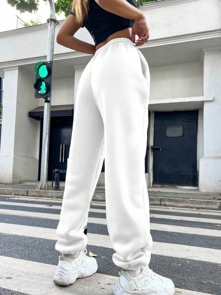 Artistic Skull Graphic Sweatpants with Edgy Waist  Limited Edition