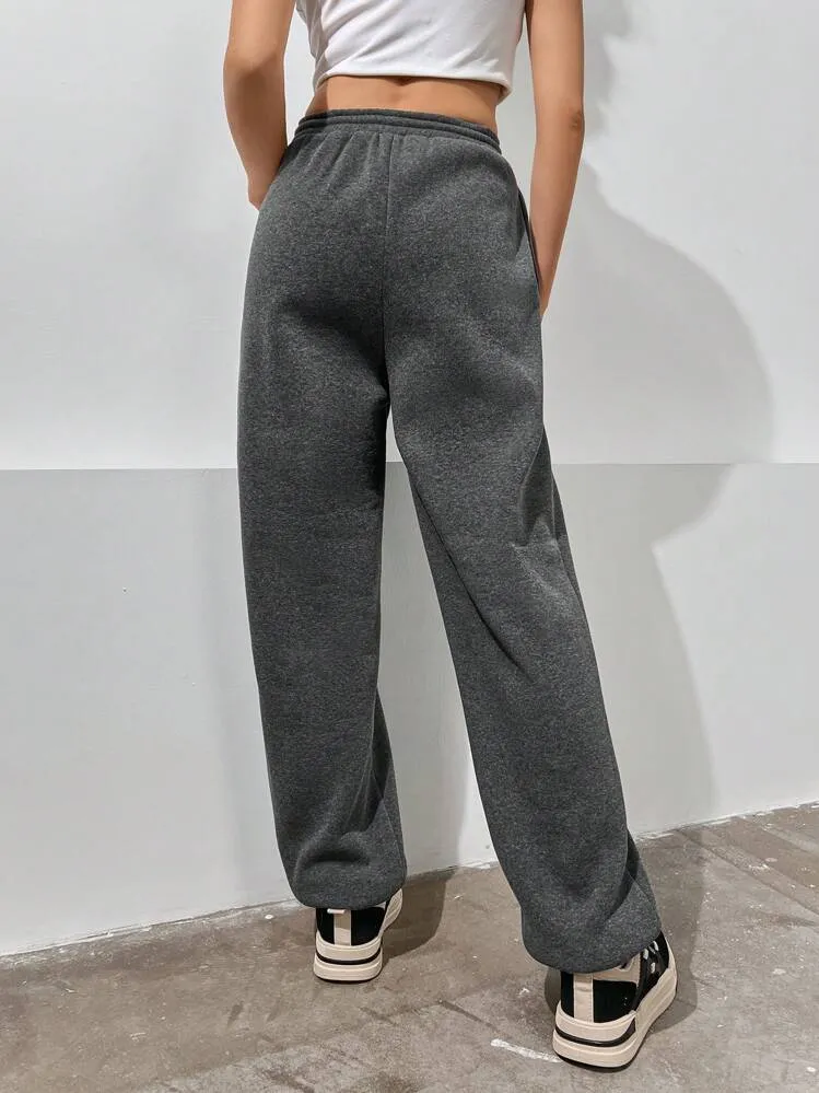 Artistic Skull Graphic Sweatpants with Edgy Waist  Limited Edition