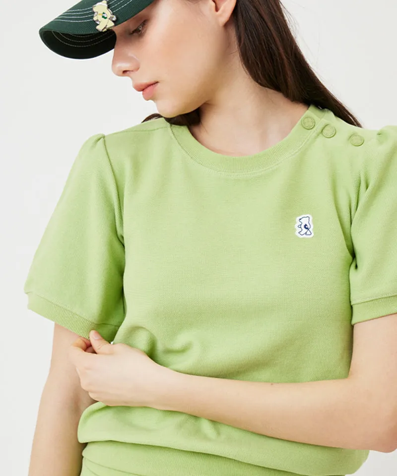 AVEN Puff Sleeve Sweatshirt - Lime