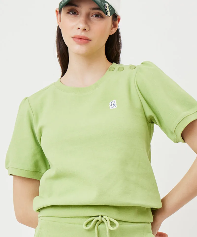 AVEN Puff Sleeve Sweatshirt - Lime