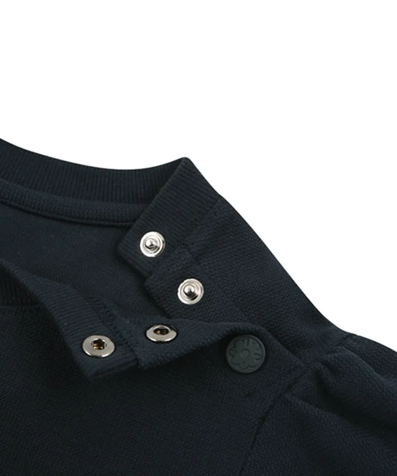 AVEN Puff Sleeve Sweatshirt - Navy