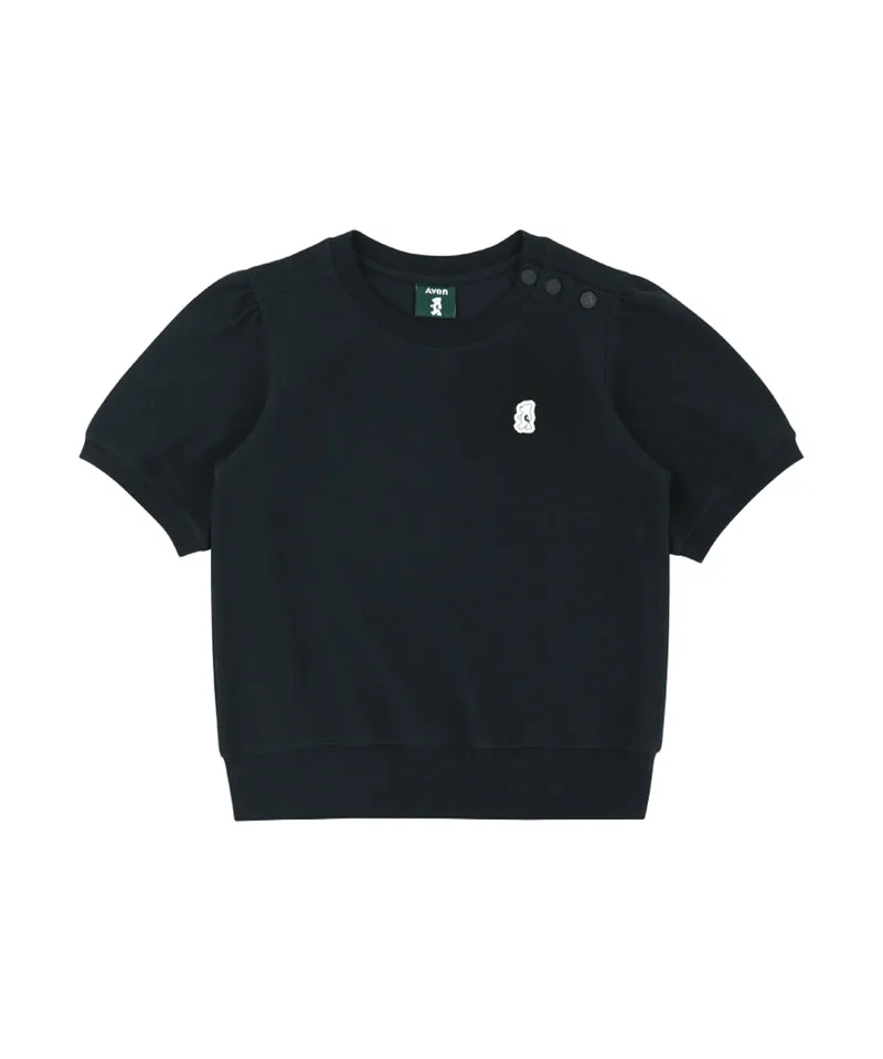 AVEN Puff Sleeve Sweatshirt - Navy