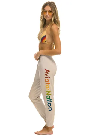 AVIATOR NATION HAIGHT ASHBURY SWEATPANTS - SAND