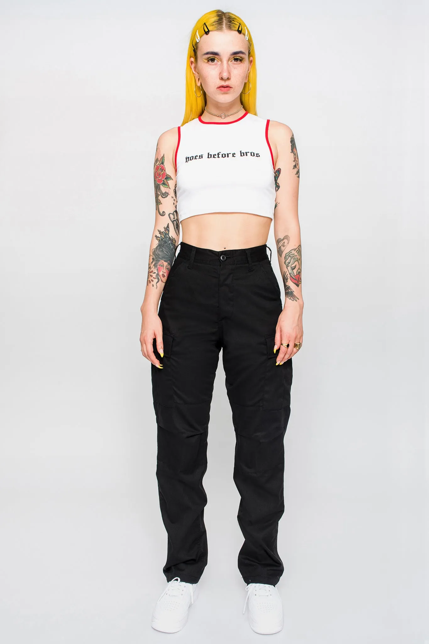 Avril Black Cargo Pants