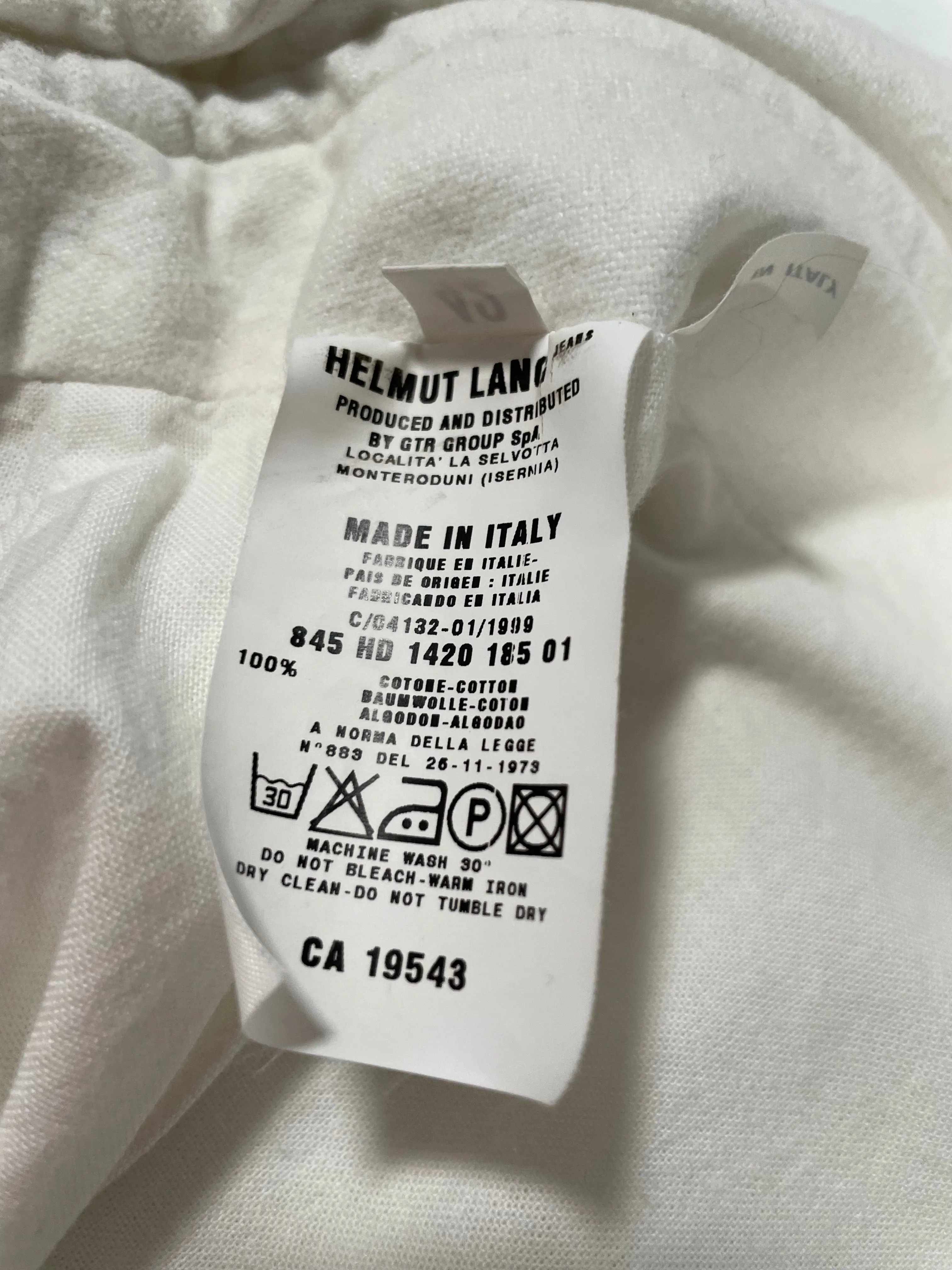 AW1999 Helmut Lang moleskin Astro biker pants