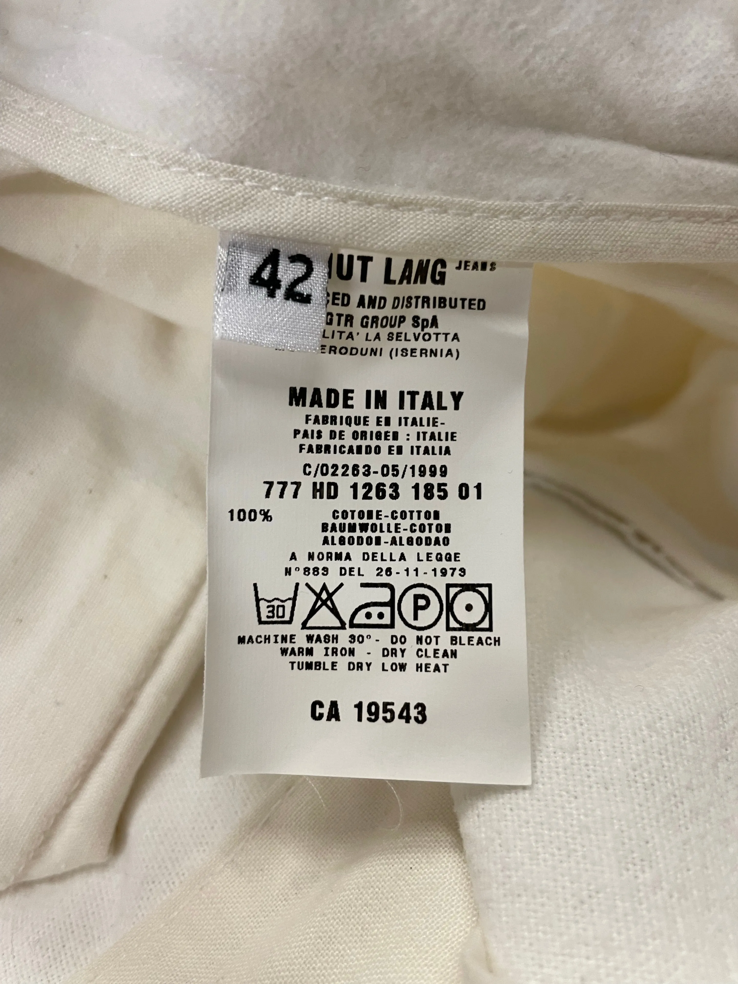 AW1999 Helmut Lang moleskin Astro biker pants