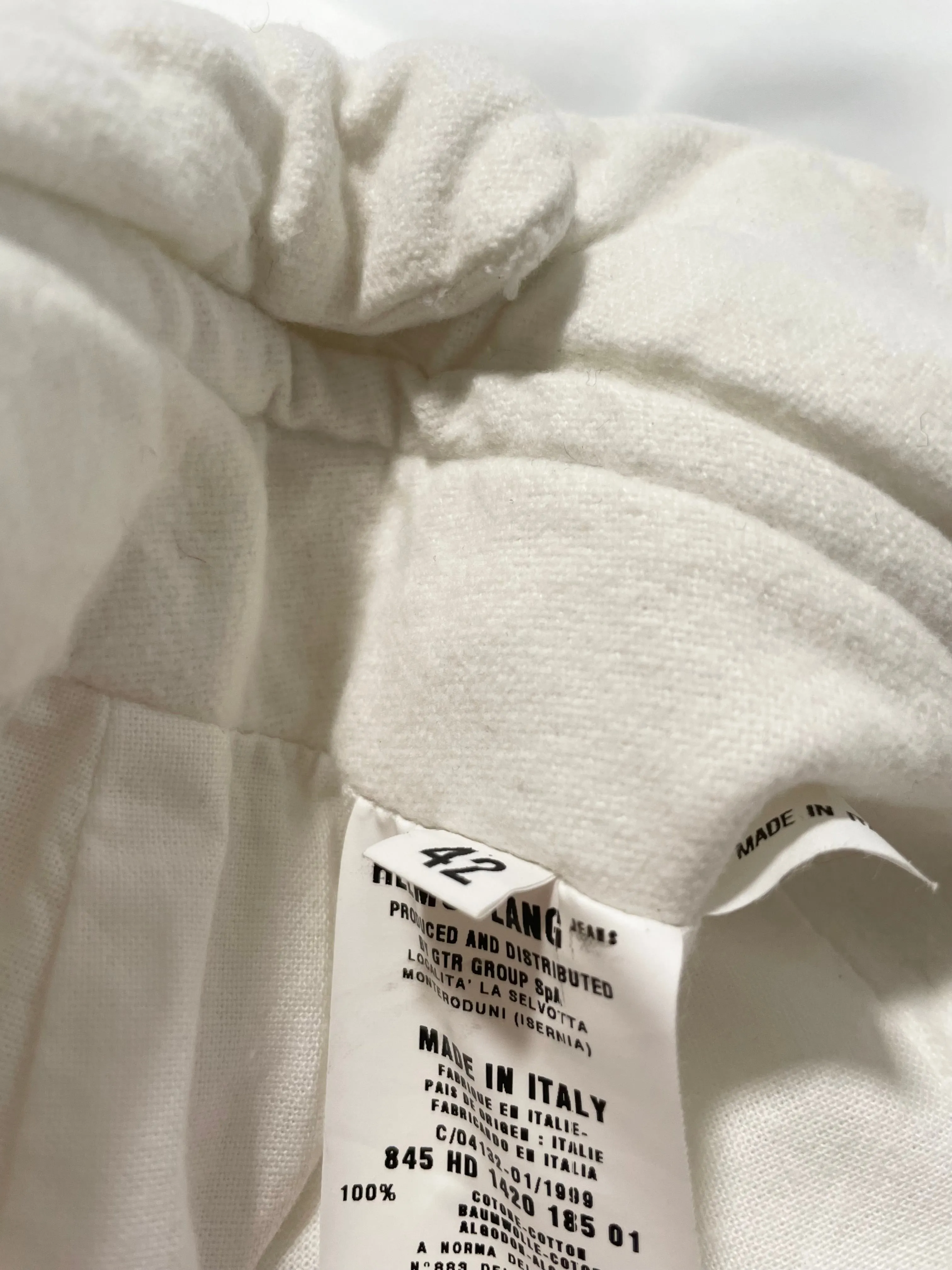 AW1999 Helmut Lang moleskin Astro biker pants