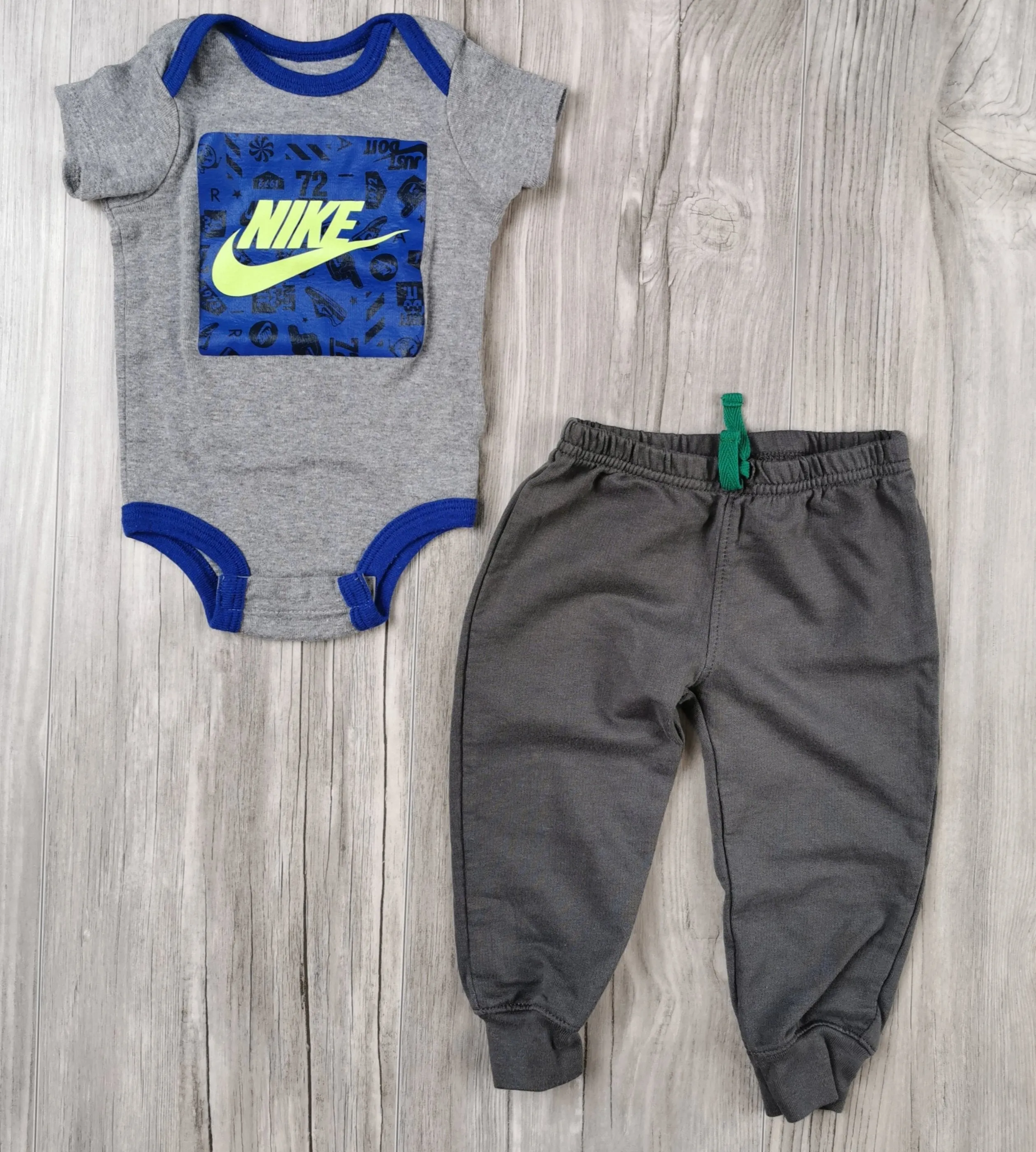 BABY BOY SIZE 6/12 MONTHS - 2 Piece Mix N Match Outfit EUC B7