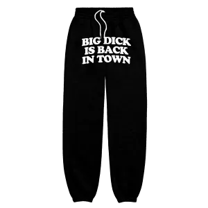 Back In Town Black Sweatpants