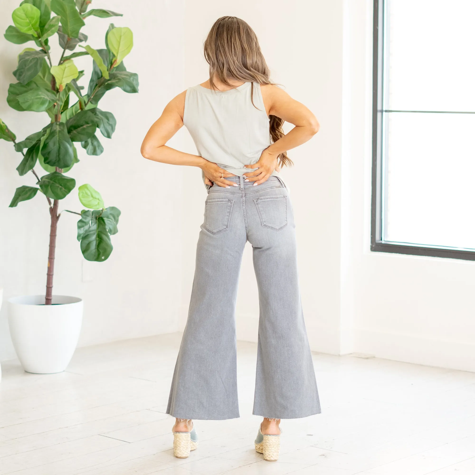 Bada High Rise Cropped Palazzo Fit