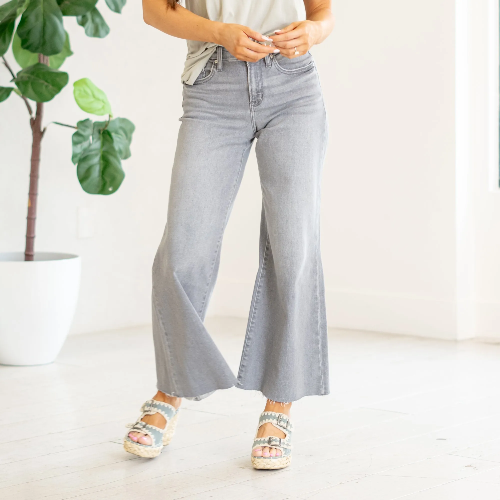 Bada High Rise Cropped Palazzo Fit