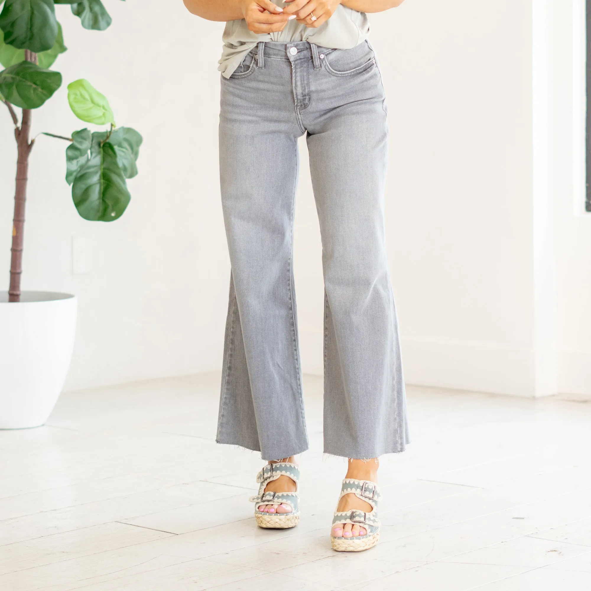 Bada High Rise Cropped Palazzo Fit
