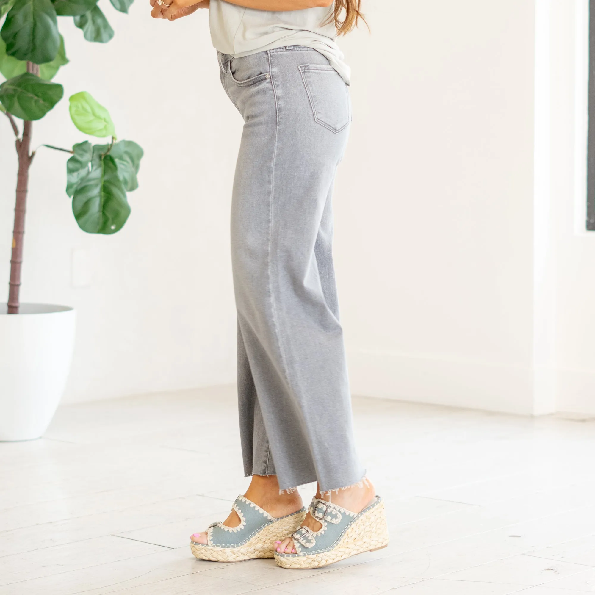 Bada High Rise Cropped Palazzo Fit