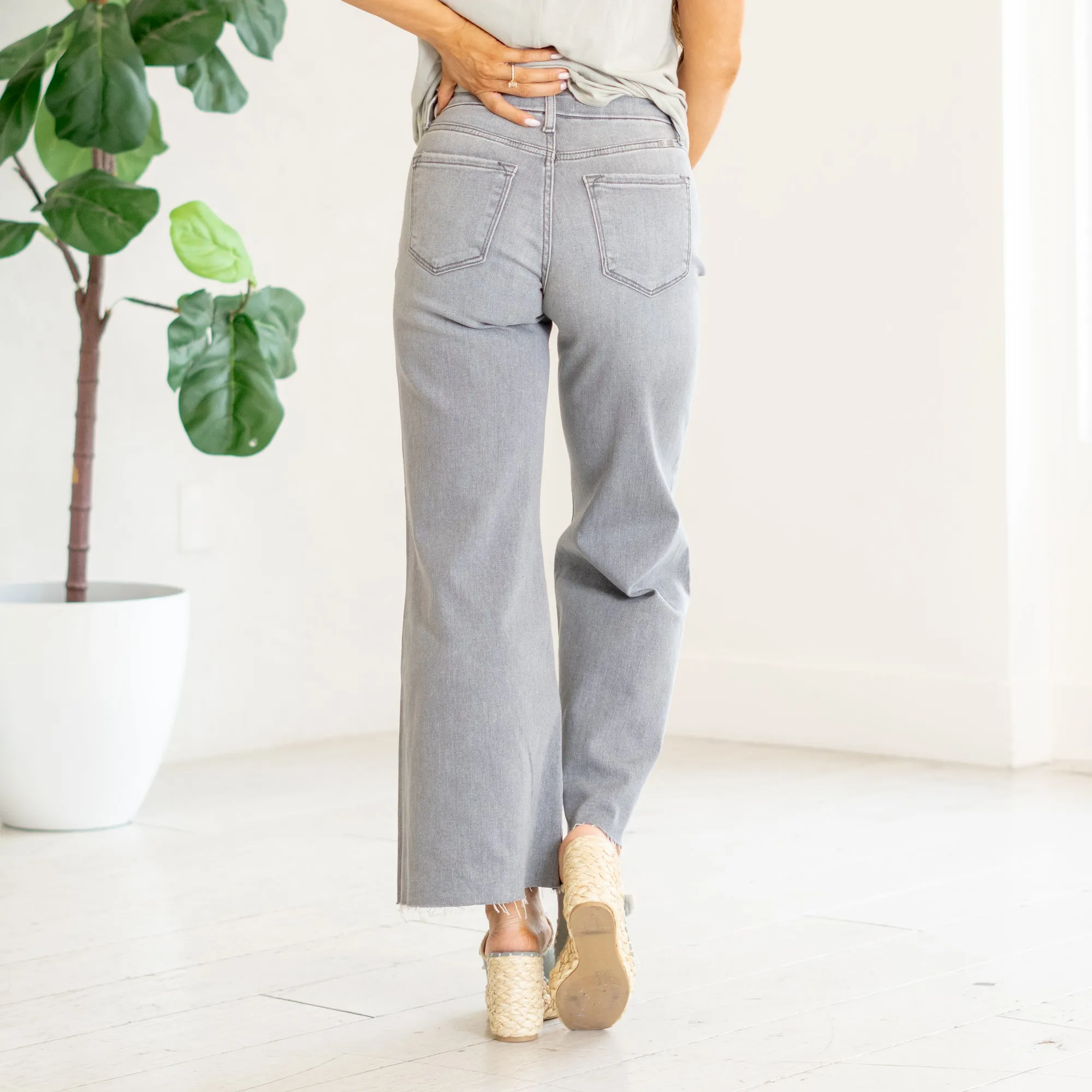 Bada High Rise Cropped Palazzo Fit